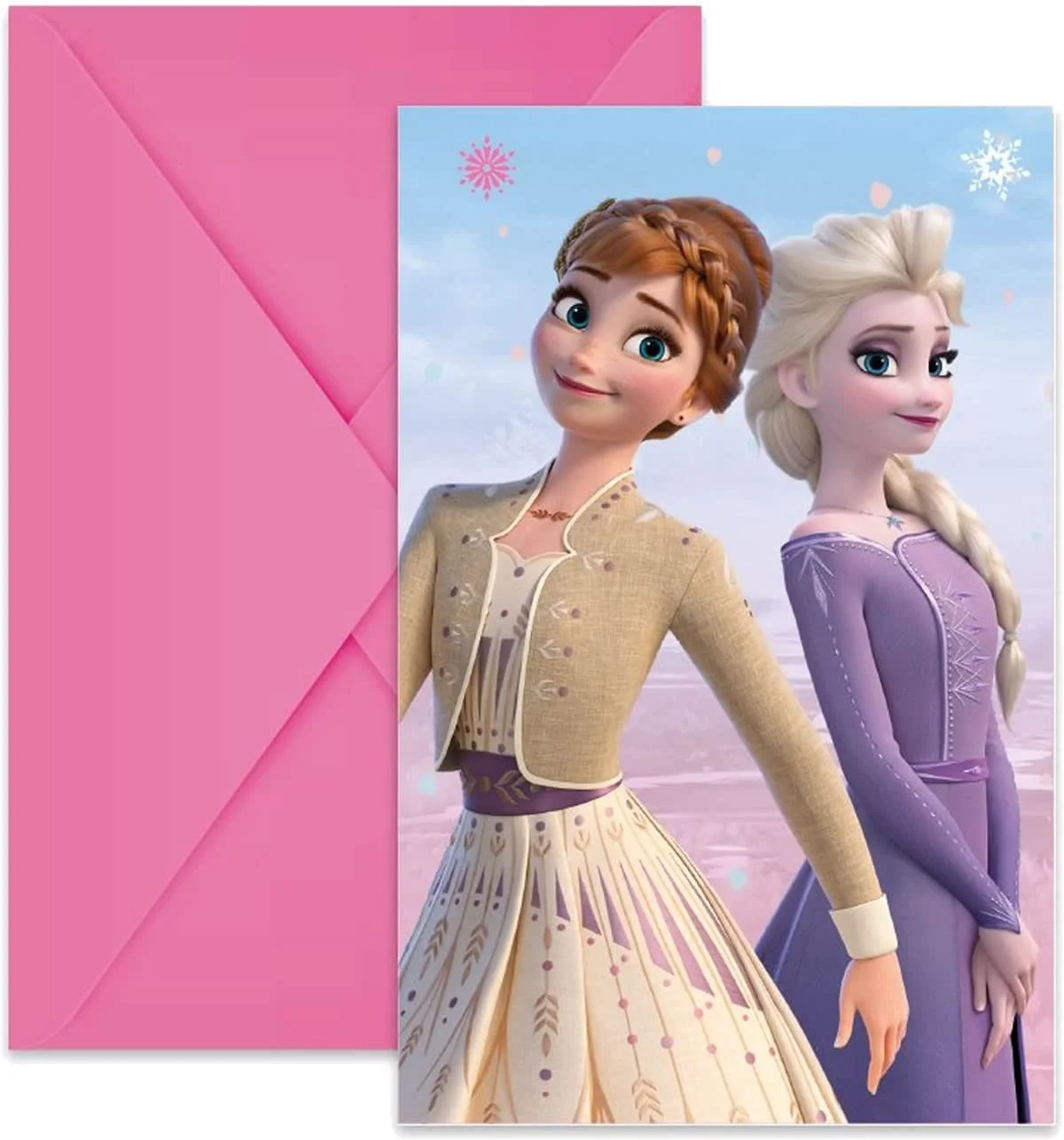 Набір посуду для вечірки Крижаний Вітер, тарілки, стакани, серветки, запрошення, скатертина, пакети для подарунків, серпантин, повітряні кульки, фото №5