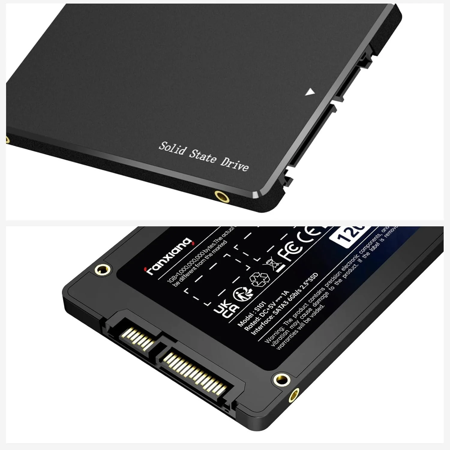 Внутрішній SSD-накопичувач fanxiang S101 480 GB SATA III 2.5" 540 МБ/с Read 500 МБ/с Write SLC Cache & 3D TLC NAND Black, фото №6