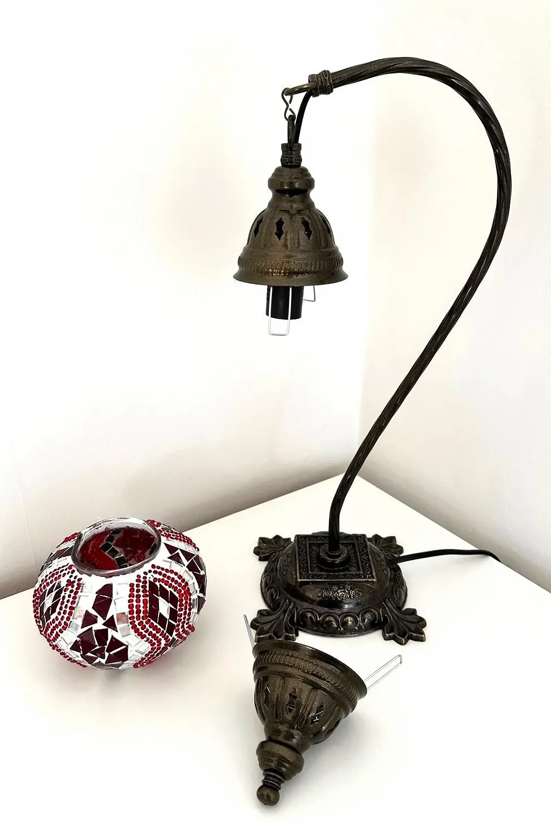 Настільна лампа Samarkand-Lights Mosaic Oriental M Червона, фото №4