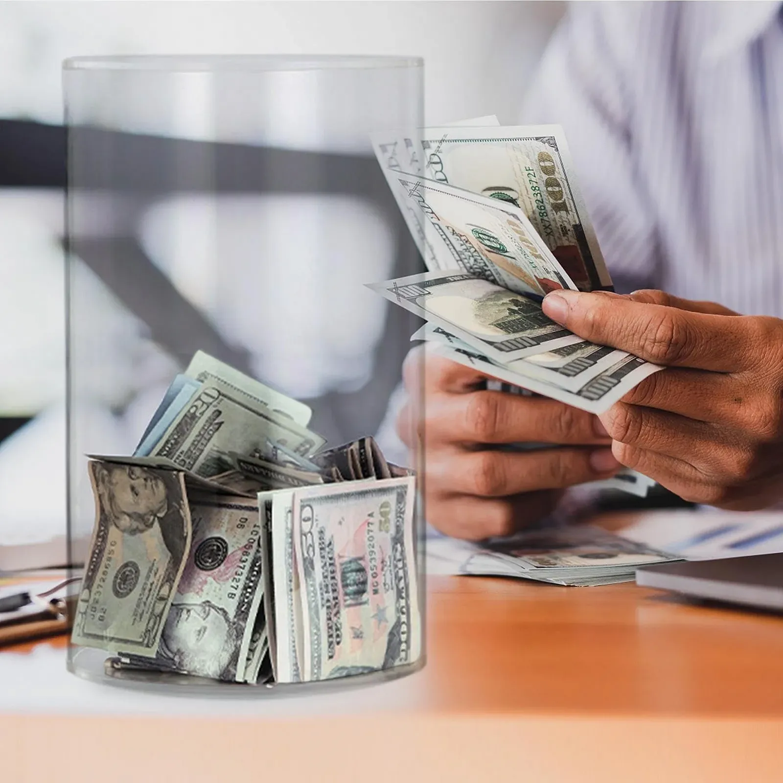 Скарбничка Акрилова прозора великої місткості, фото №3