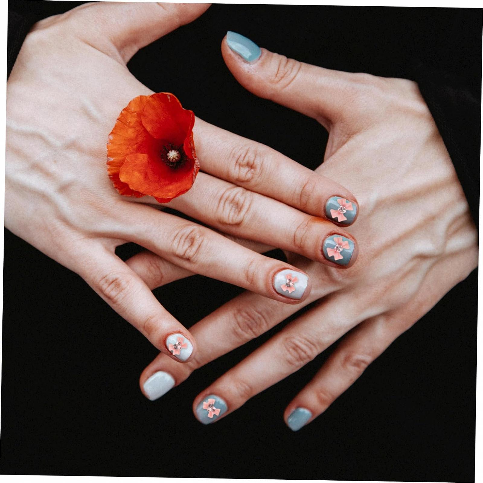 Украшения для ногтей Beavorty Бантики Стразы 3D декор для маникюра 40 шт., фото №6