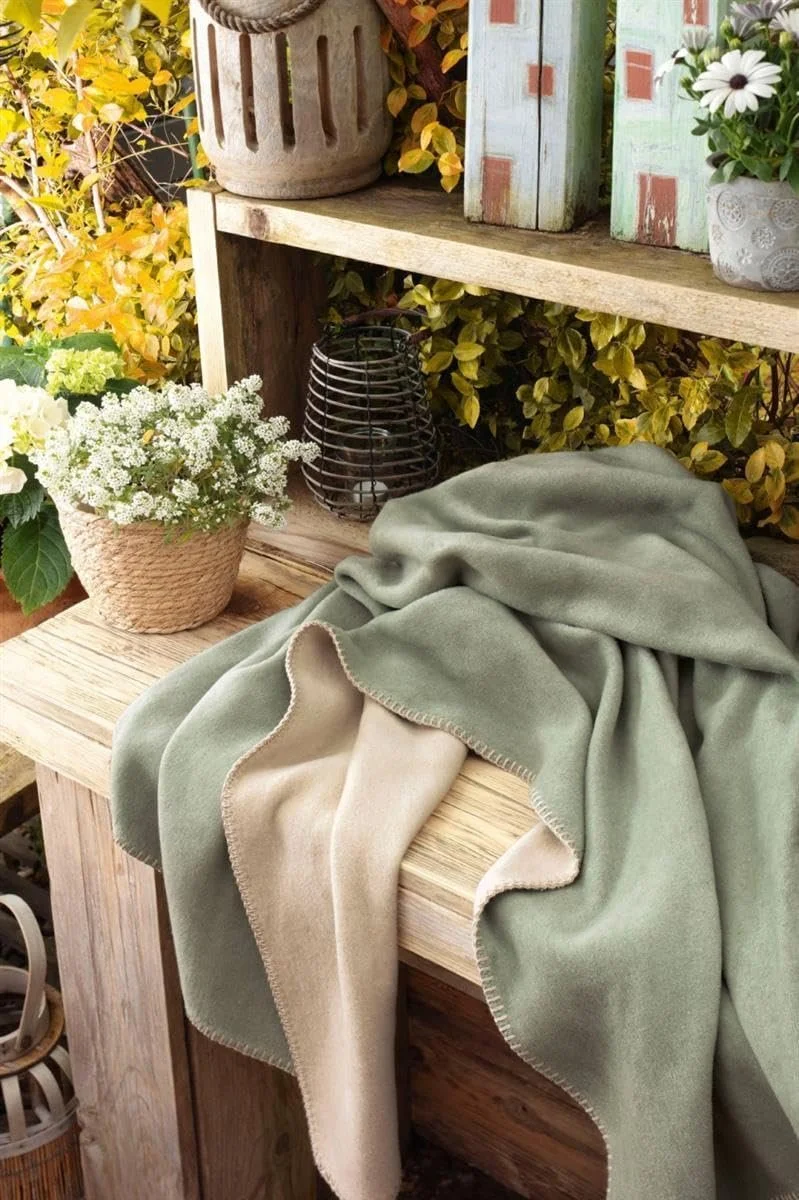 Одеяло Biederlack Duo Хлопок с декоративным стежком 150 x 200 см Ржаво-коричневый, фото №4