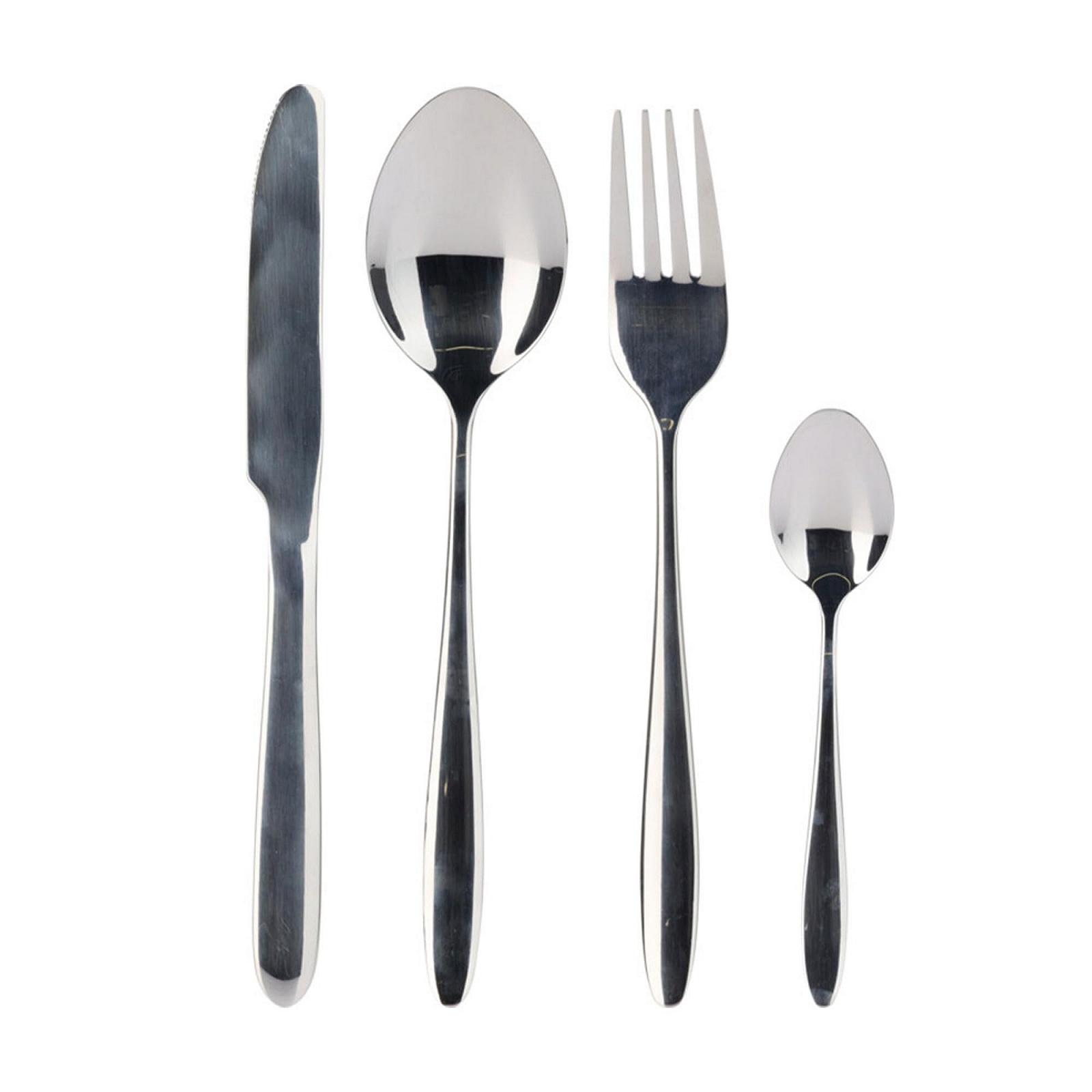 Набор столовых приборов Well Home 24 предмета нержавеющая сталь серебряное покрытие, фото №1 Набор столовых приборов Well Home 24 предмета нержавеющая сталь серебряное покрытие, фото №1