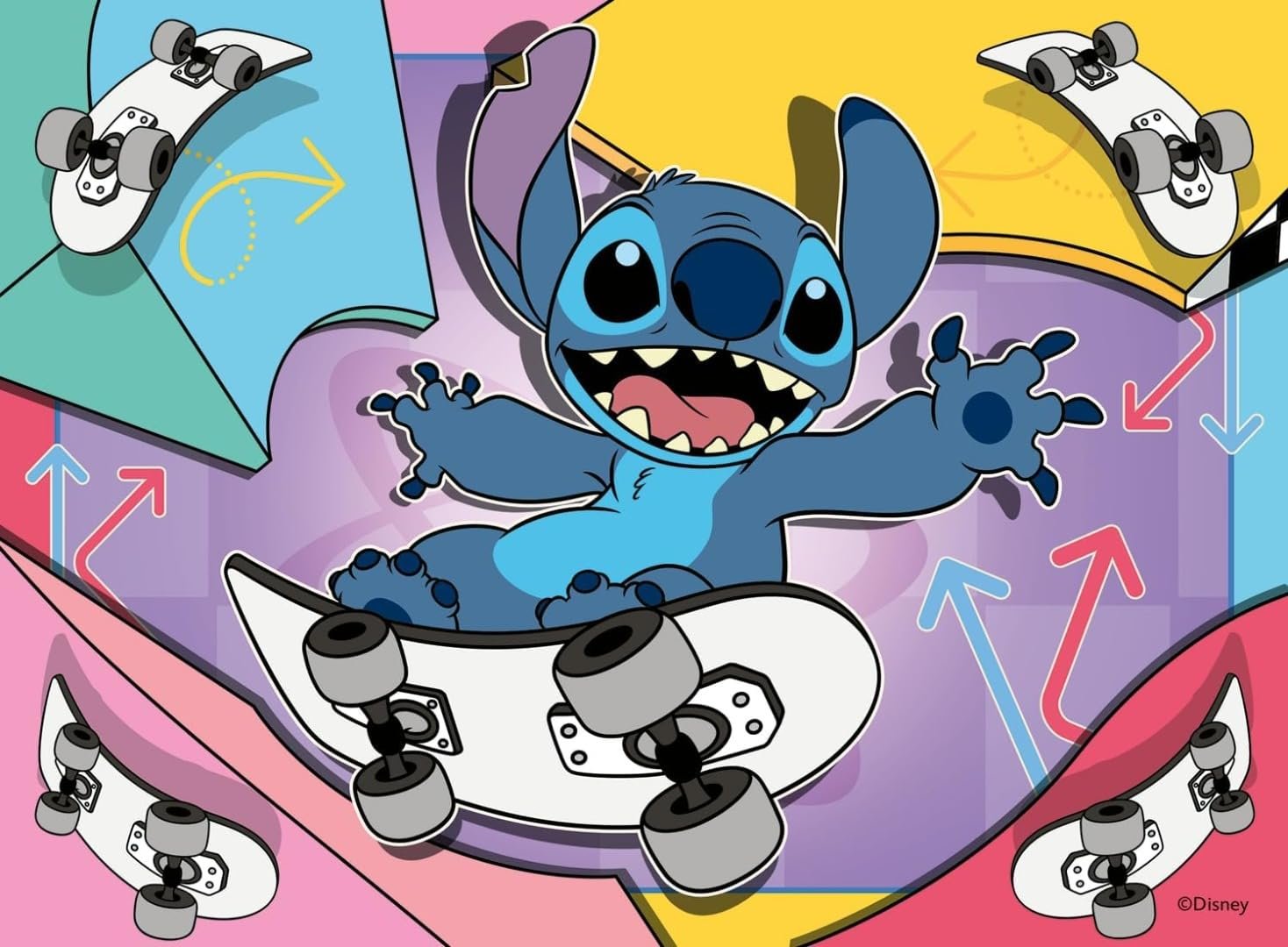 Пазл Ravensburger Disney Stitch 4 в 1 12+16+20+24 деталі 3+ 19 x 14 см, фото №3