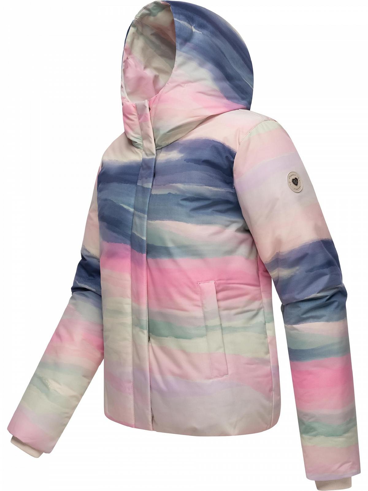 Водонепроникна та дихаюча зимова куртка жіноча Ragwear Amarrena YOUMODO для активного відпочинку з модним кольоровим градієнтом, фото №3 Водонепроникна та дихаюча зимова куртка жіноча Ragwear Amarrena YOUMODO для активного відпочинку з модним кольоровим градієнтом, фото №3