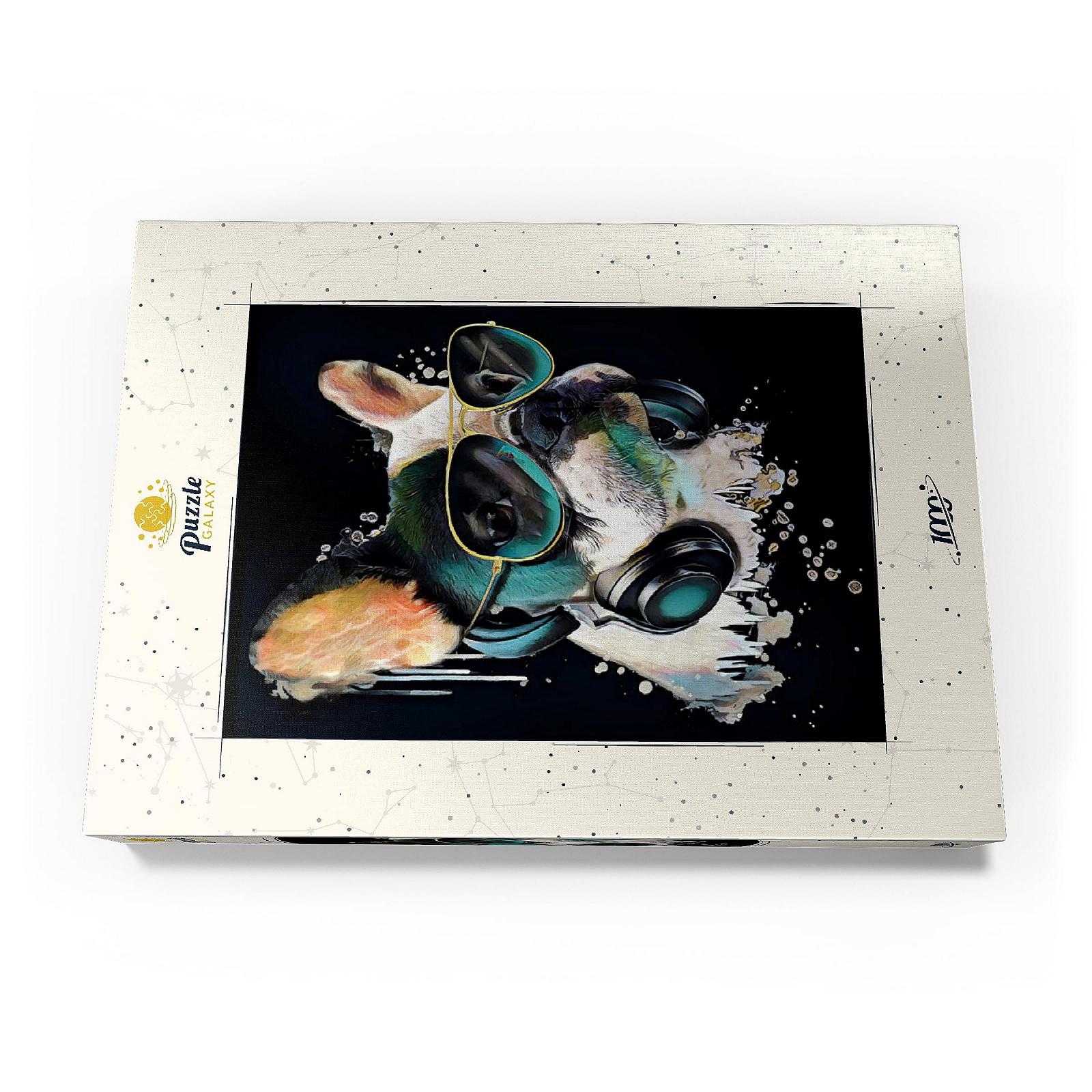 Пазлы MyPuzzle Special Collection by Puzzle Galaxy Французский бульдог в наушниках Premium 1000 элементов, фото №4