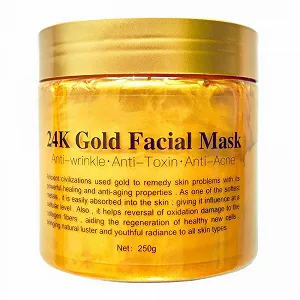 Маска для лица 24k Gold Peel Off, антивозрастная маска для лица, маска Gold Peel Off для ухода за кожей и красоты, увлажнение и антивозрастной эффект, лифтинг и укрепление лица, коллагеновая маска для лица, 250 г - Фото 1