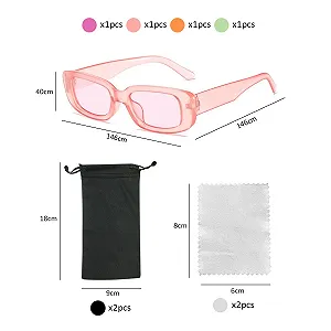 Сонцезахисні окуляри TAFACE Квадратні Рожевий, зелений, помаранчевий synthetic.ua - Фото 1