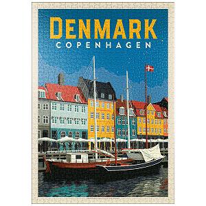 Пазл MyPuzzle Special Collection by Anderson Design Group Denmark: Copenhagen, Vintage Poster 1000 элементов - Фото 1