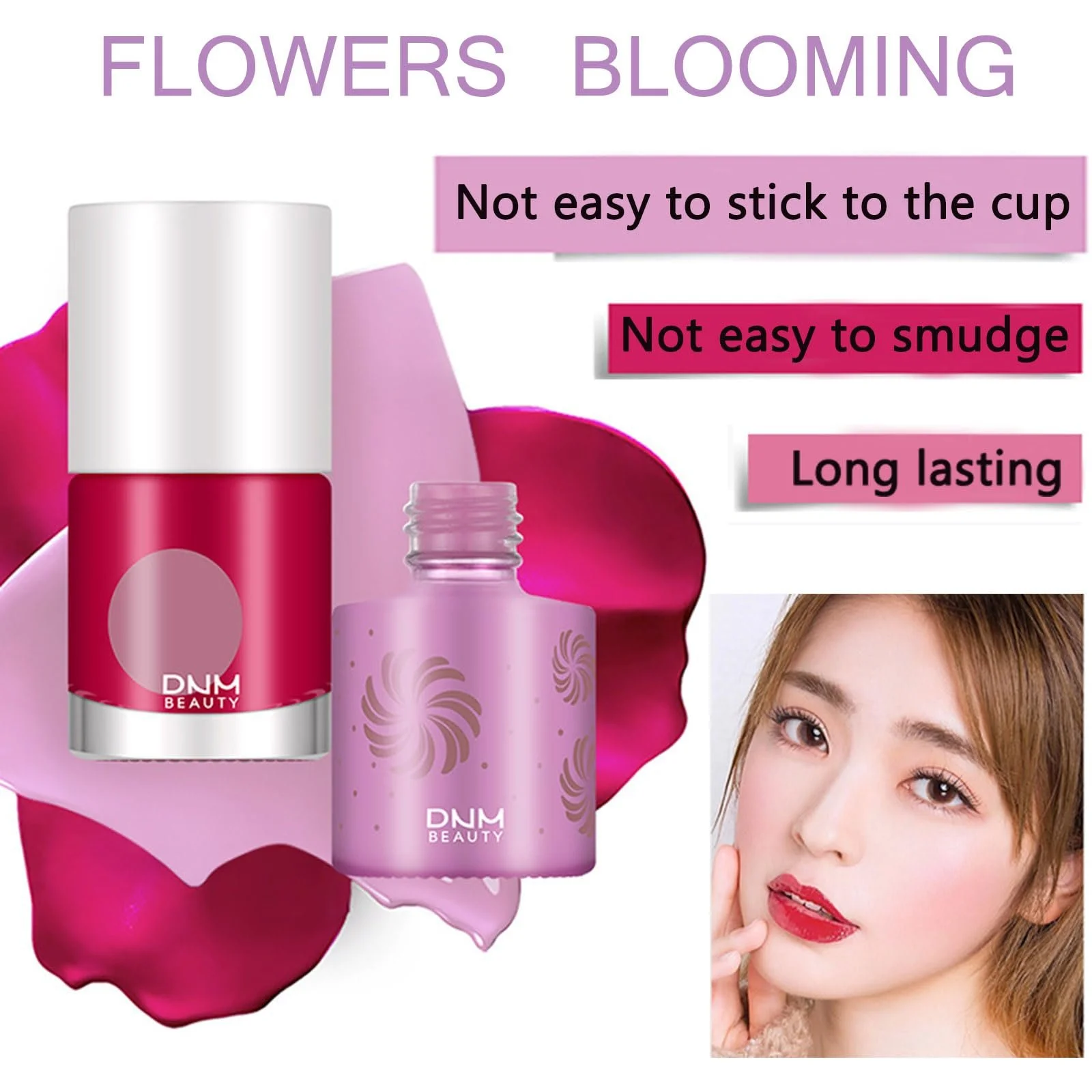 Блиск для губ 2 в 1, Стійкий, не розмазується, не липкий, фото №2