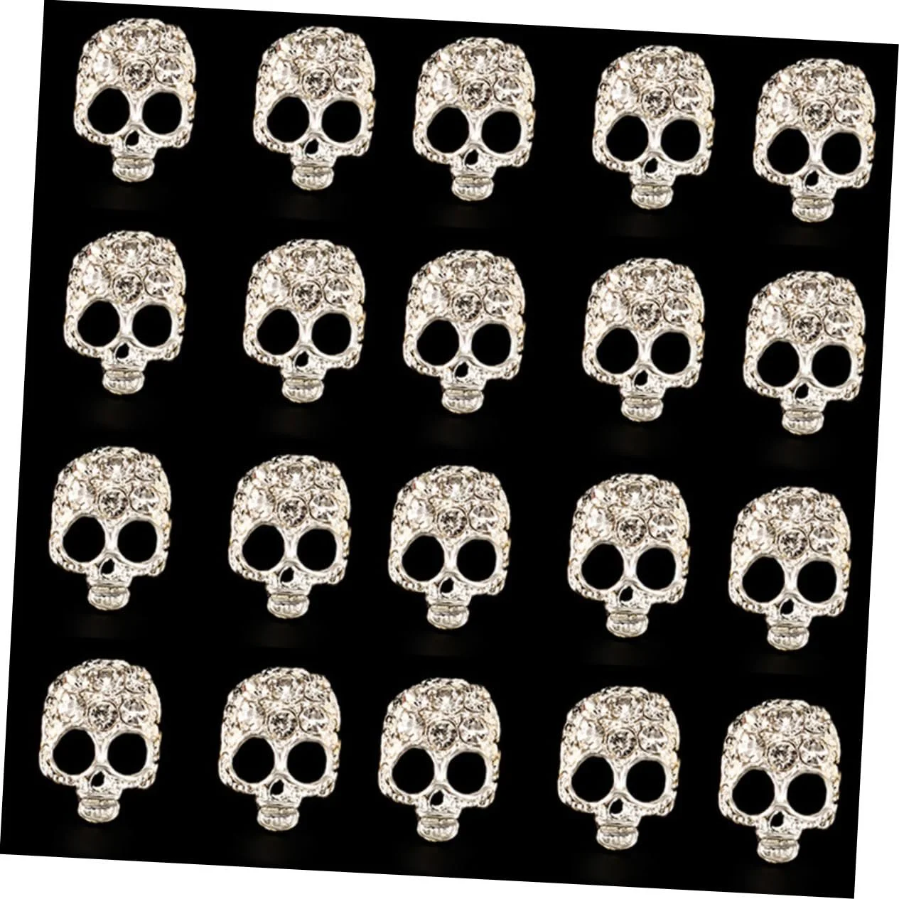 Подвески для ногтей Череп FRCOLOR 60 шт. Хэллоуин 3D из сплава, фото №5