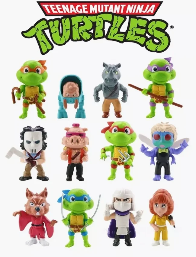 Набор фигурок Черепашки Ниндзя Ninja Turtles TMNT игрушки для детей 5-6см 12 шт, фото №1