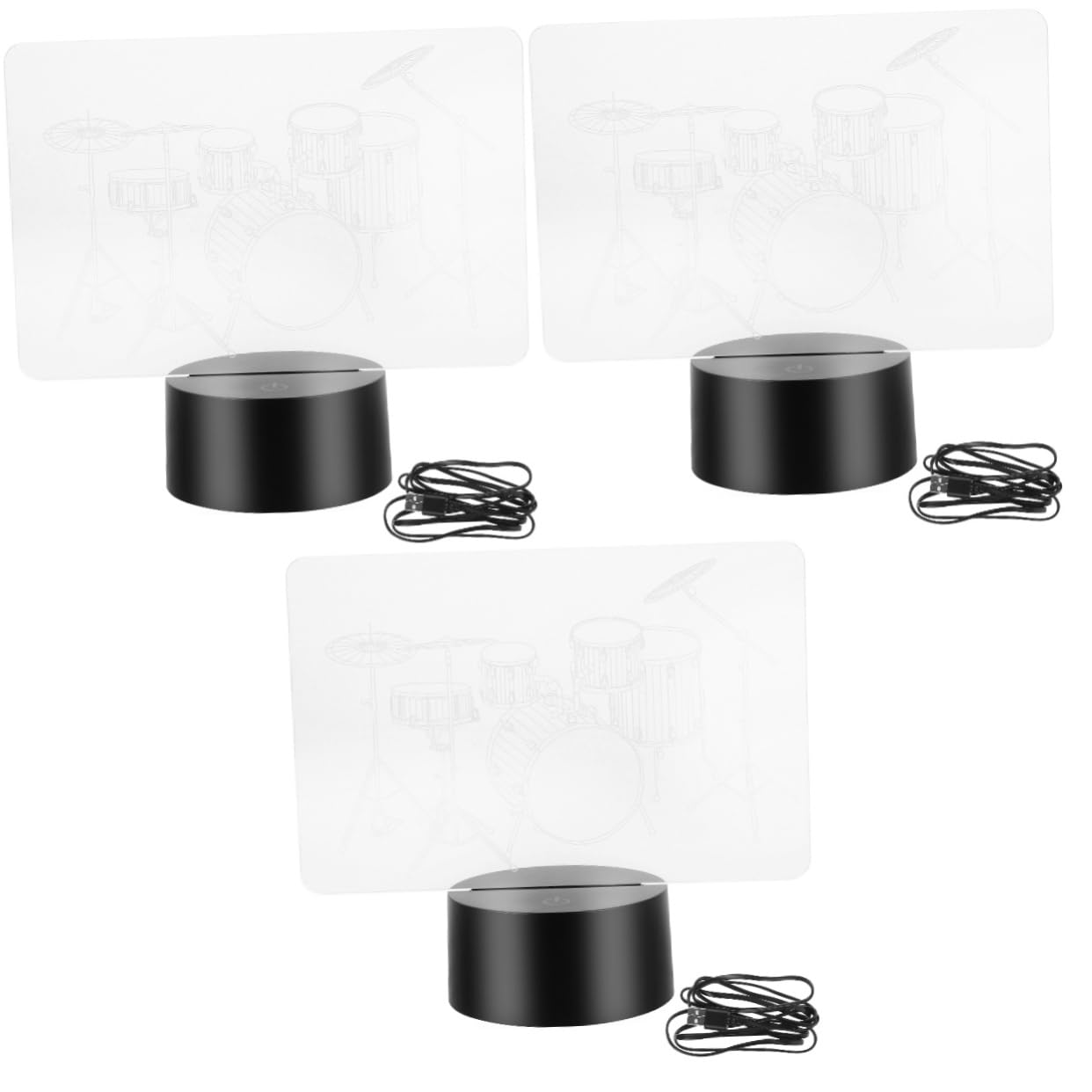 Нічник UKCOCO 3 шт Аммоніт USB 3D Акриловий, фото №1 Нічник UKCOCO 3 шт Аммоніт USB 3D Акриловий, фото №1