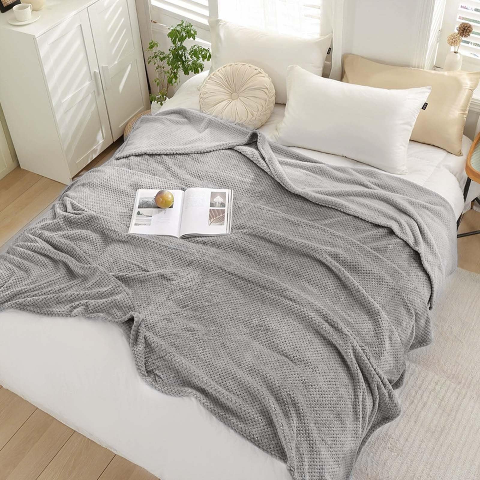 Покривало Фланелева М'яка 150 x 200 см Сірий, фото №7