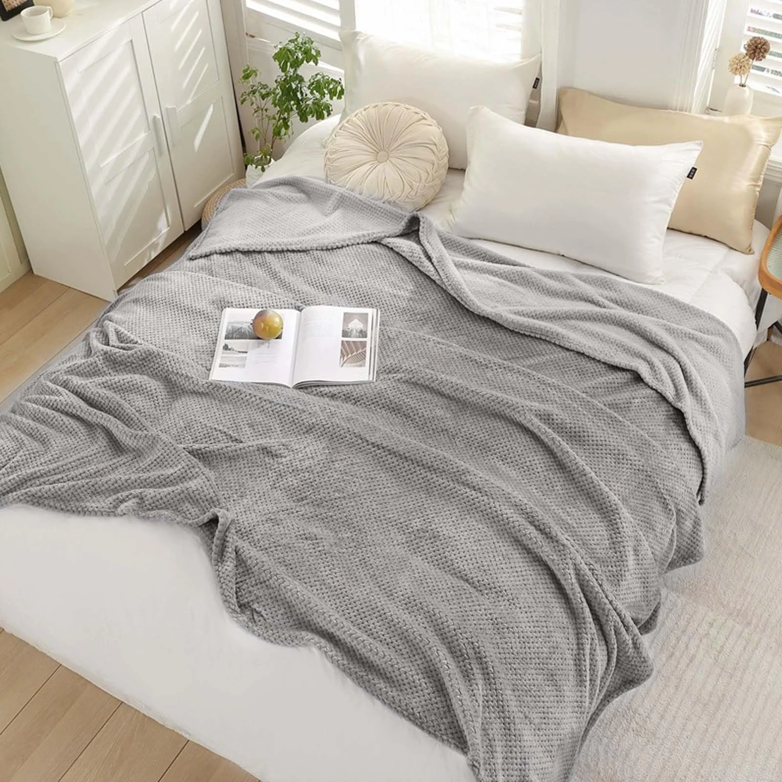 Одеяло Фланелевое Мягкое 150 x 200 см Серый, фото №7 Одеяло Фланелевое Мягкое 150 x 200 см Серый, фото №7