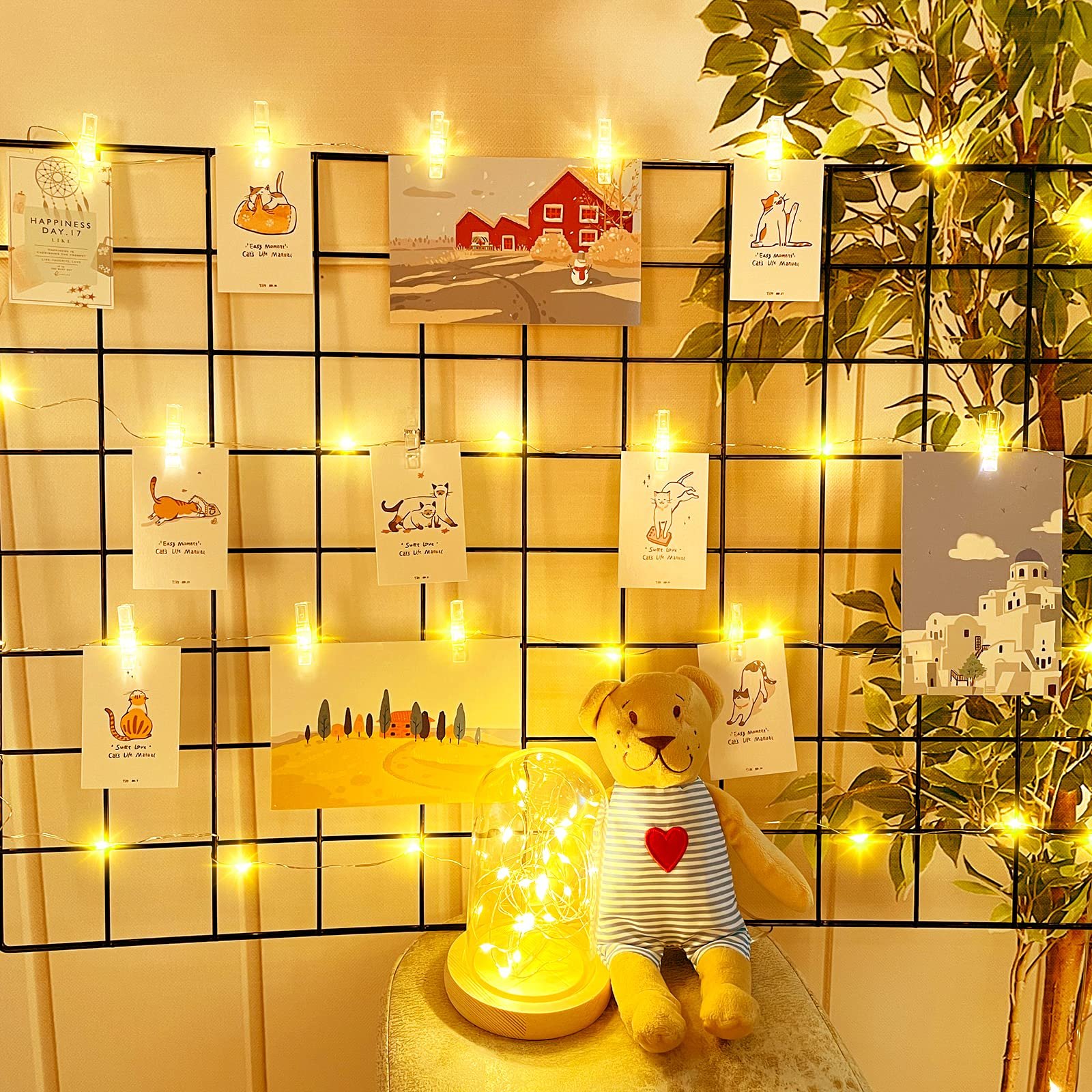 Гірлянда Dalugo з кліпсами для фотографій, 2 м, 20 LED, фото №1