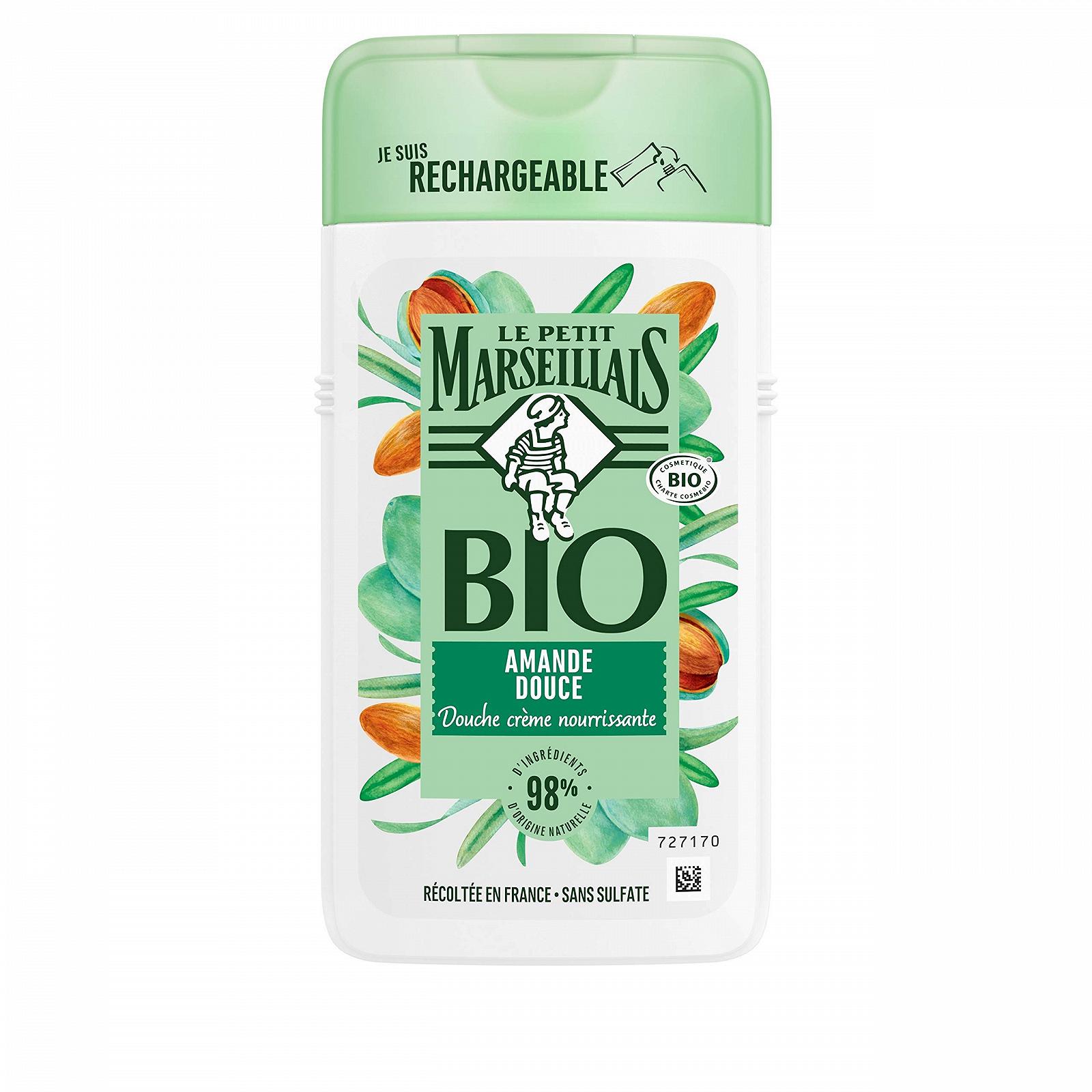 Крем-гель для душу Le Petit Marseillais Organic Живильний Солодкий мигдаль 250 мл, фото №1