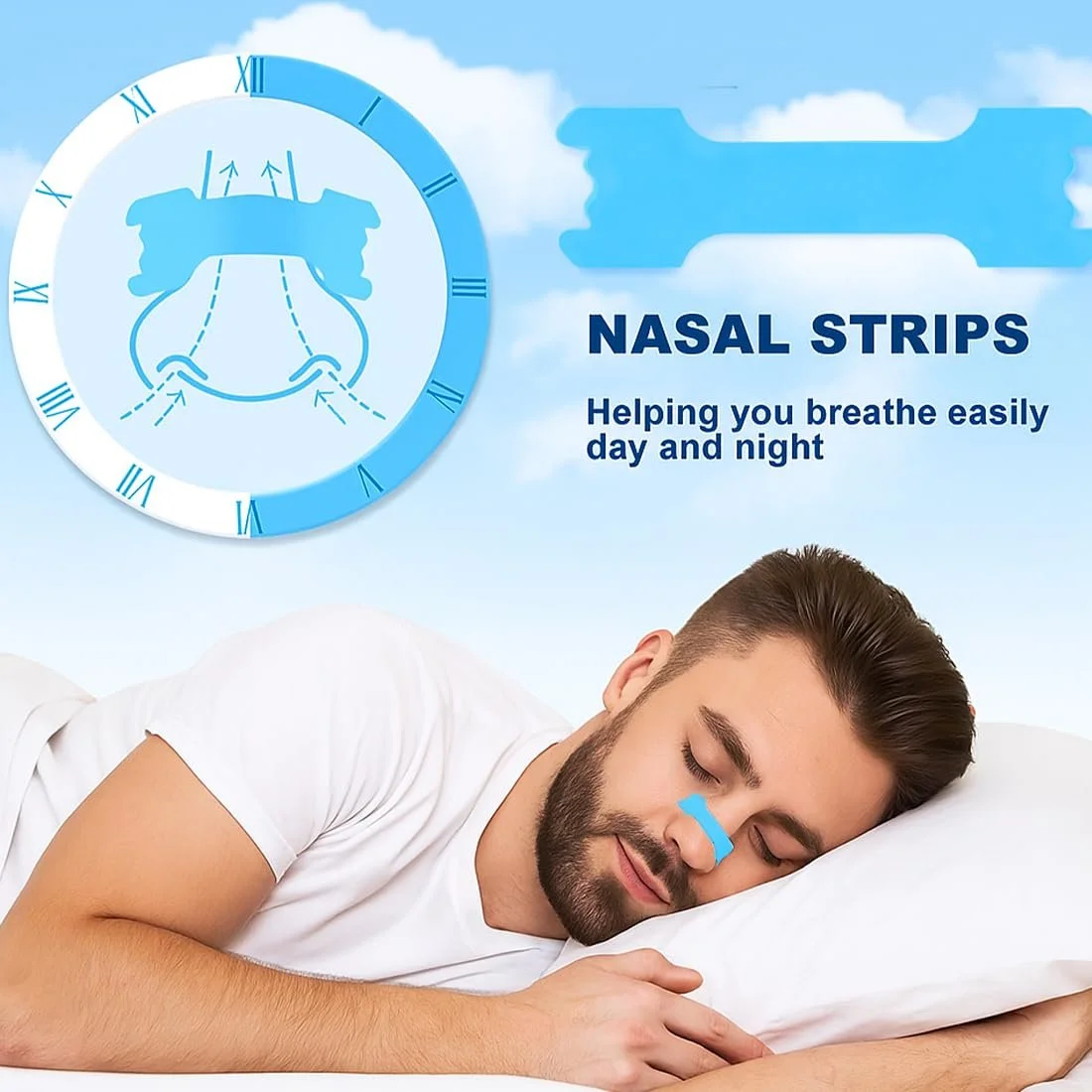 Средство от храпа 60 штук Голубые, фото №3