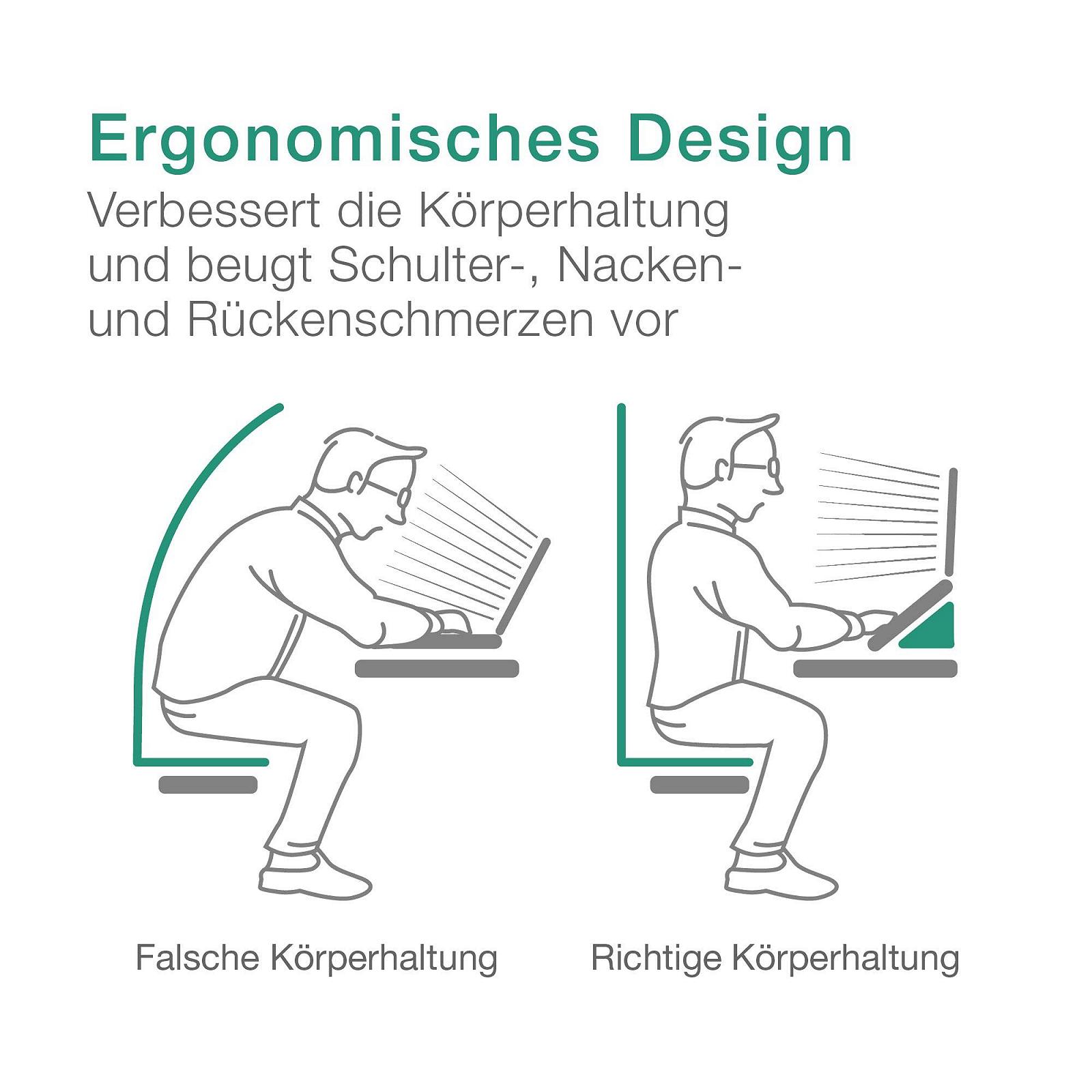 Підставка для ноутбука CELLONIC Регульована Портативна для ноутбуків/планшетів до 17 дюймів ABS з вентиляцією, фото №6