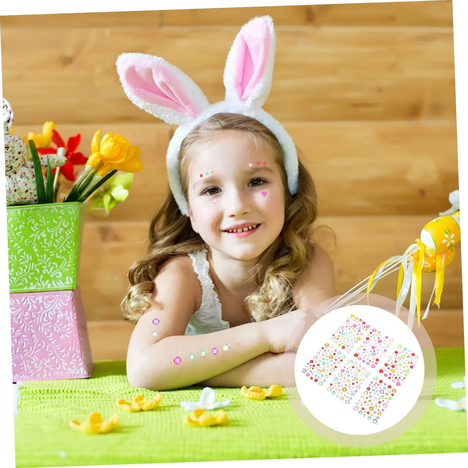 Наклейки стразы для лица Mikinona 12 листов, самоцветы для глаз, стразы для макияжа лица, стразы для глаз, самоцветы для макияжа, фото №5