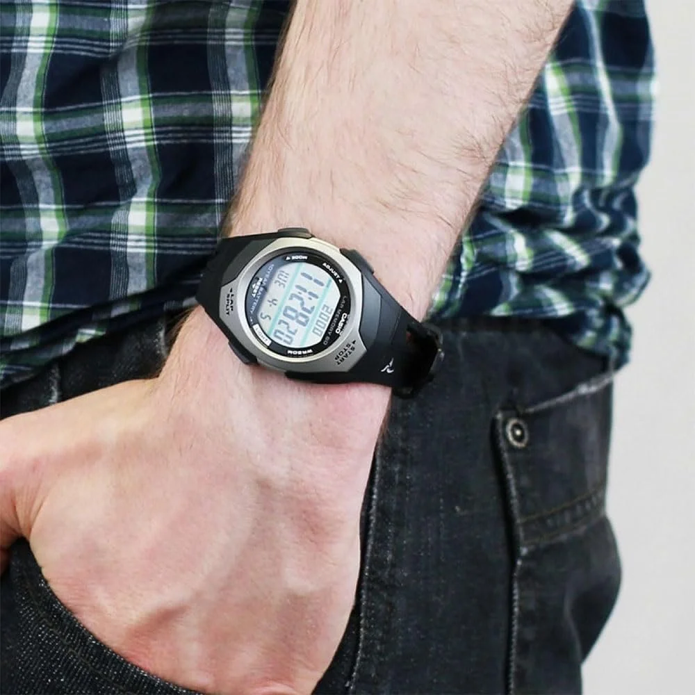 Часы Casio STR-300C-1VEF, черные, Ремешок., фото №6 Часы Casio STR-300C-1VEF, черные, Ремешок., фото №6