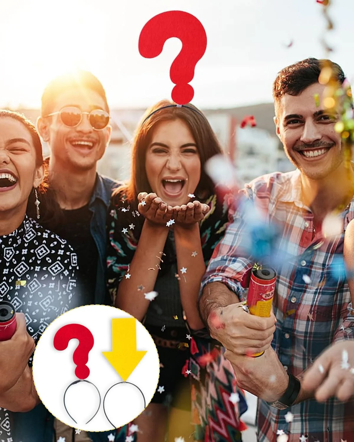 Набір з 4 обручів на голову Різдвяний, фото №6