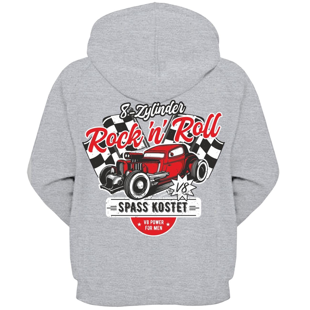 Дитяча Куртка з Капюшоном Fun Costs 8 Cylinder Rockn Roll (з принтом на спині), фото №1 Дитяча Куртка з Капюшоном Fun Costs 8 Cylinder Rockn Roll (з принтом на спині), фото №1