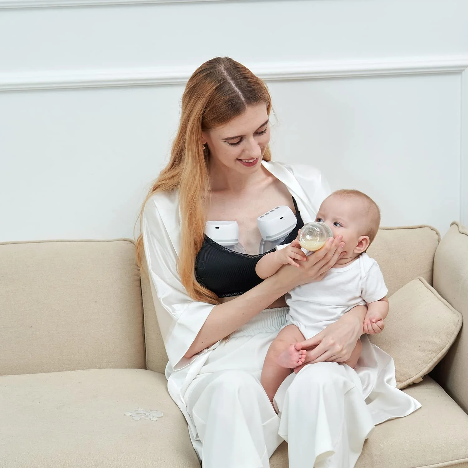 Молоковідсмоктувач електричний Bellababy Портативний 4 режими 6 рівнів 24 мм Білий, фото №2 Молоковідсмоктувач електричний Bellababy Портативний 4 режими 6 рівнів 24 мм Білий, фото №2