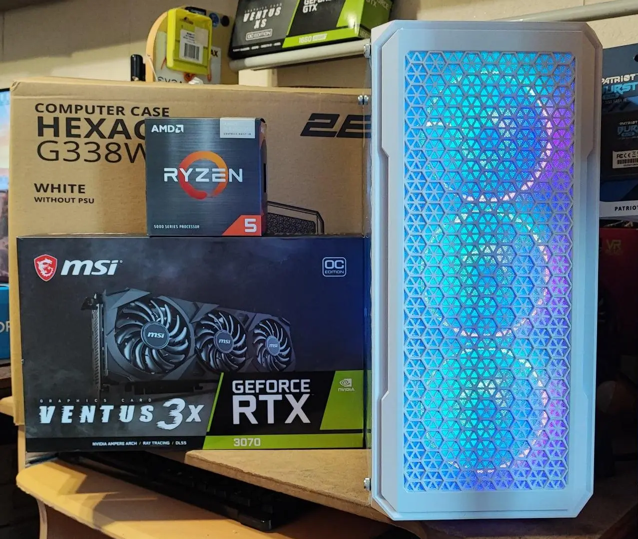 Ігровий комп'ютер RYZEN 5 5500 4.2 GHZ, RTX 3070 8 GB, 16GB DDR4, SSD M.2 1TB, фото №2