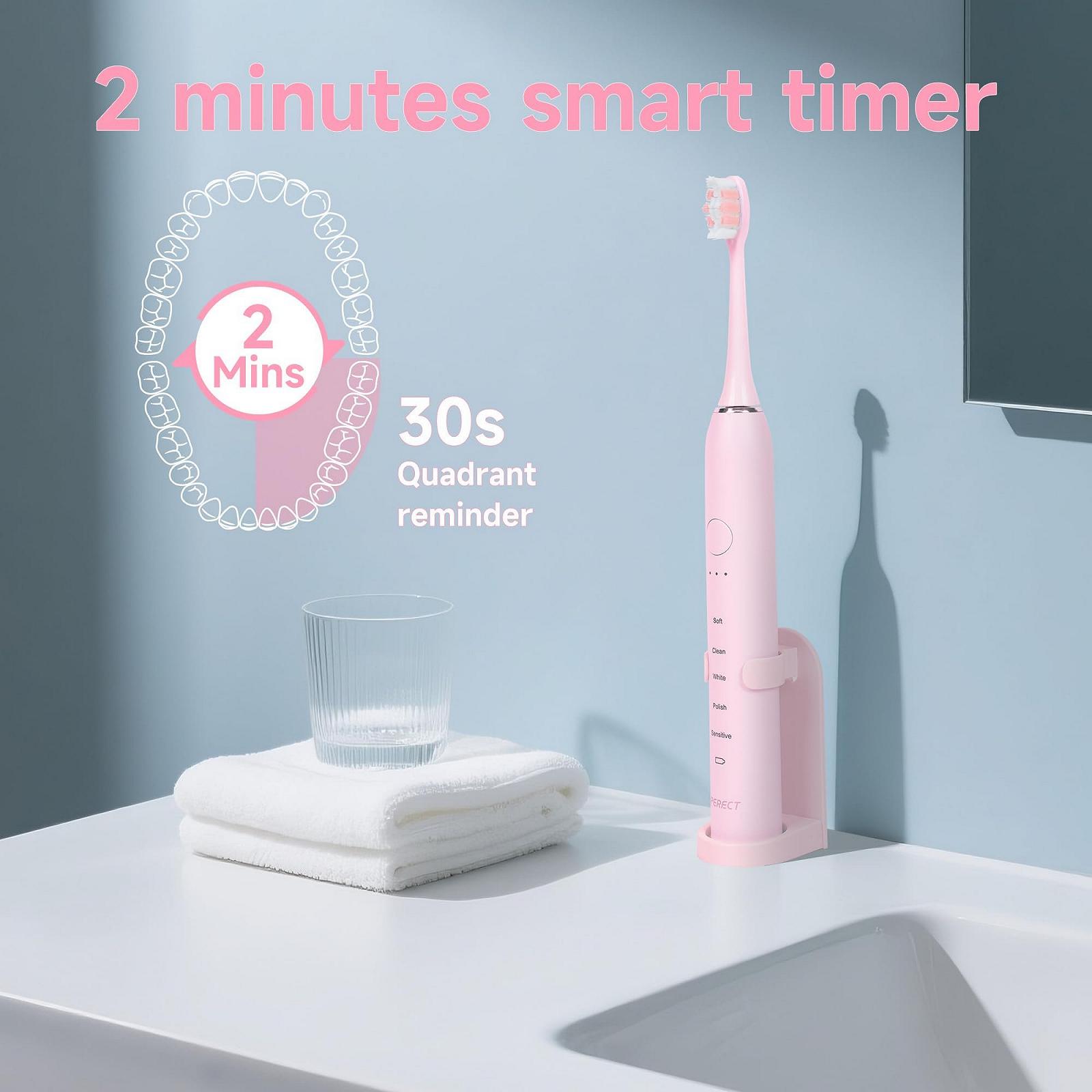 Электрическая зубная щетка PERECT Ultrasonic 5 режимов, фото №4
