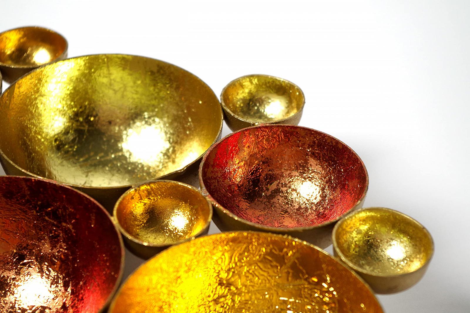 Подсвечник Kobolo Decorative Bubble металлический в золотом и бронзовом цвете, фото №2