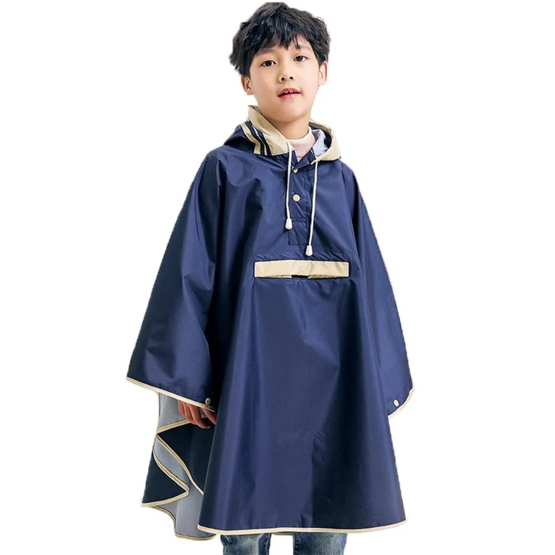 Дощовик ITODA Водонепроникний плащ-пончо з капюшоном, фото №1