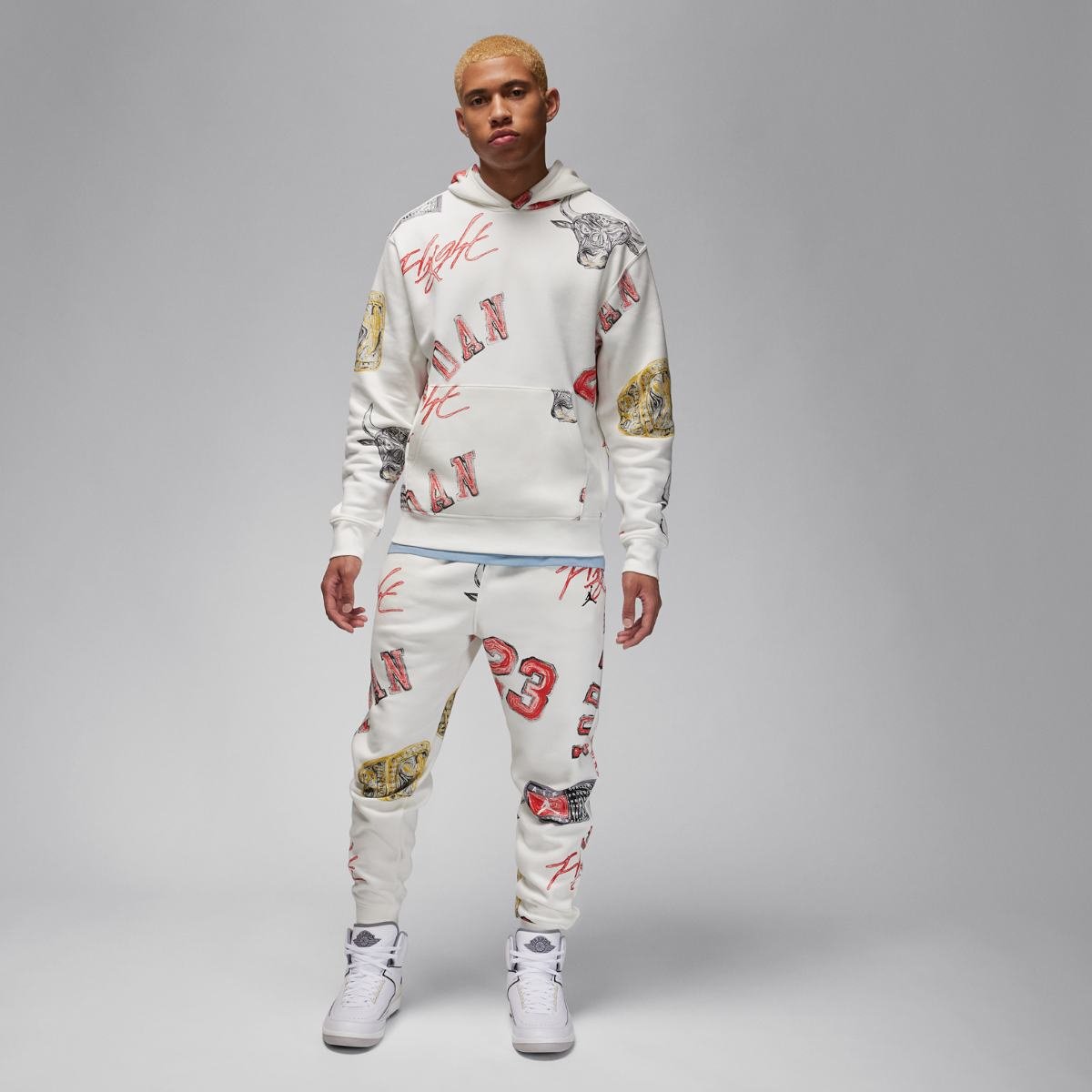 Штани чоловічі JORDAN Ess Aop Flc Pant (FN4547-133) S, фото №5