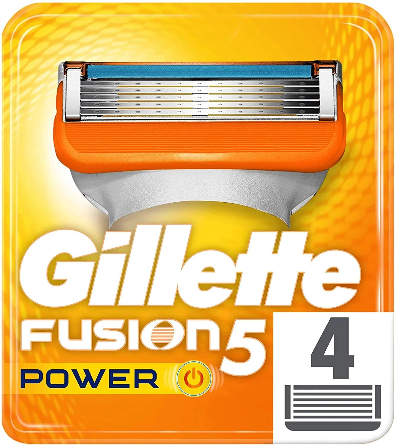 Сменные кассеты Gillette Fusion Power 4 шт, фото №1