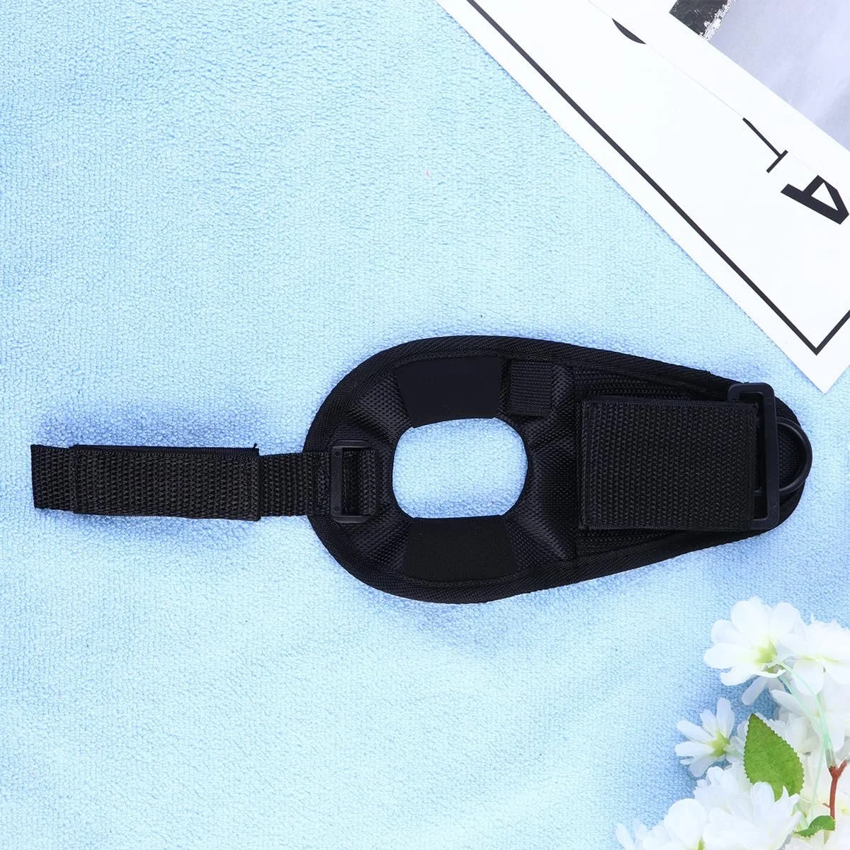 Рукавичка для дайвінгу DOITOOL з регульованим нейлоновим тримачем, ремінець на зап'ястя для підводних ліхтарів 25–33 мм, м'яка, чорна, вільні руки для дайвінгу, нічної риболовлі та ін., фото №9