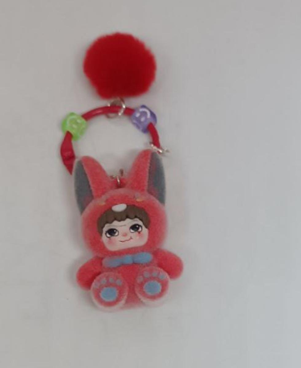 Брелок Wakuku, іграшка для ключів, рюкзака, сумки, червоний 5 см, фото №2 Брелок Wakuku, іграшка для ключів, рюкзака, сумки, червоний 5 см, фото №2