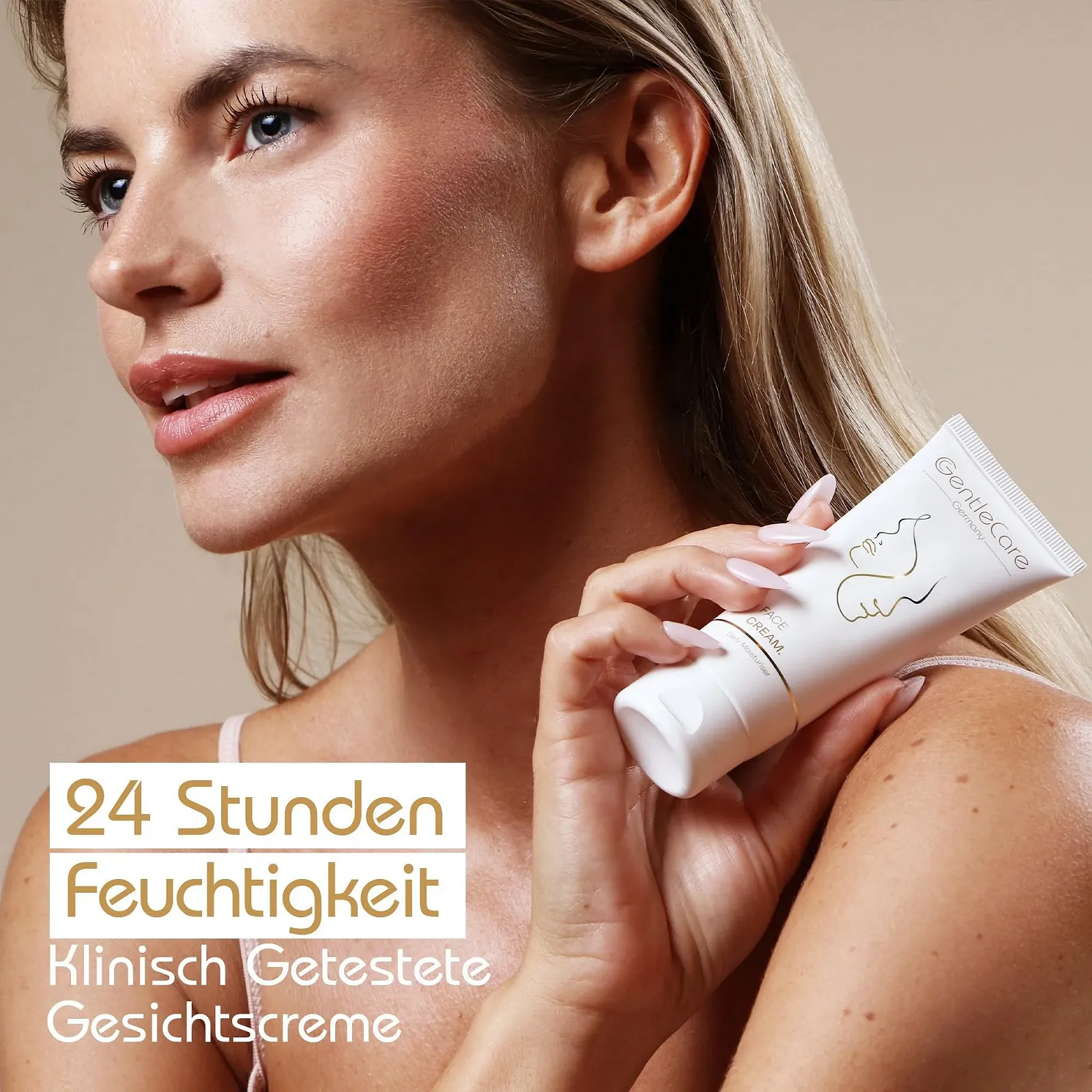 Крем для обличчя GentleCare Moisturises 24 Hours, Absorbs Quickly & Strengthens the Skin Barrier Заспокійливий для чутливої шкіри з олією ши, Squalane та Vitamin E 75 мл, фото №3 Крем для обличчя GentleCare Moisturises 24 Hours, Absorbs Quickly & Strengthens the Skin Barrier Заспокійливий для чутливої шкіри з олією ши, Squalane та Vitamin E 75 мл, фото №3
