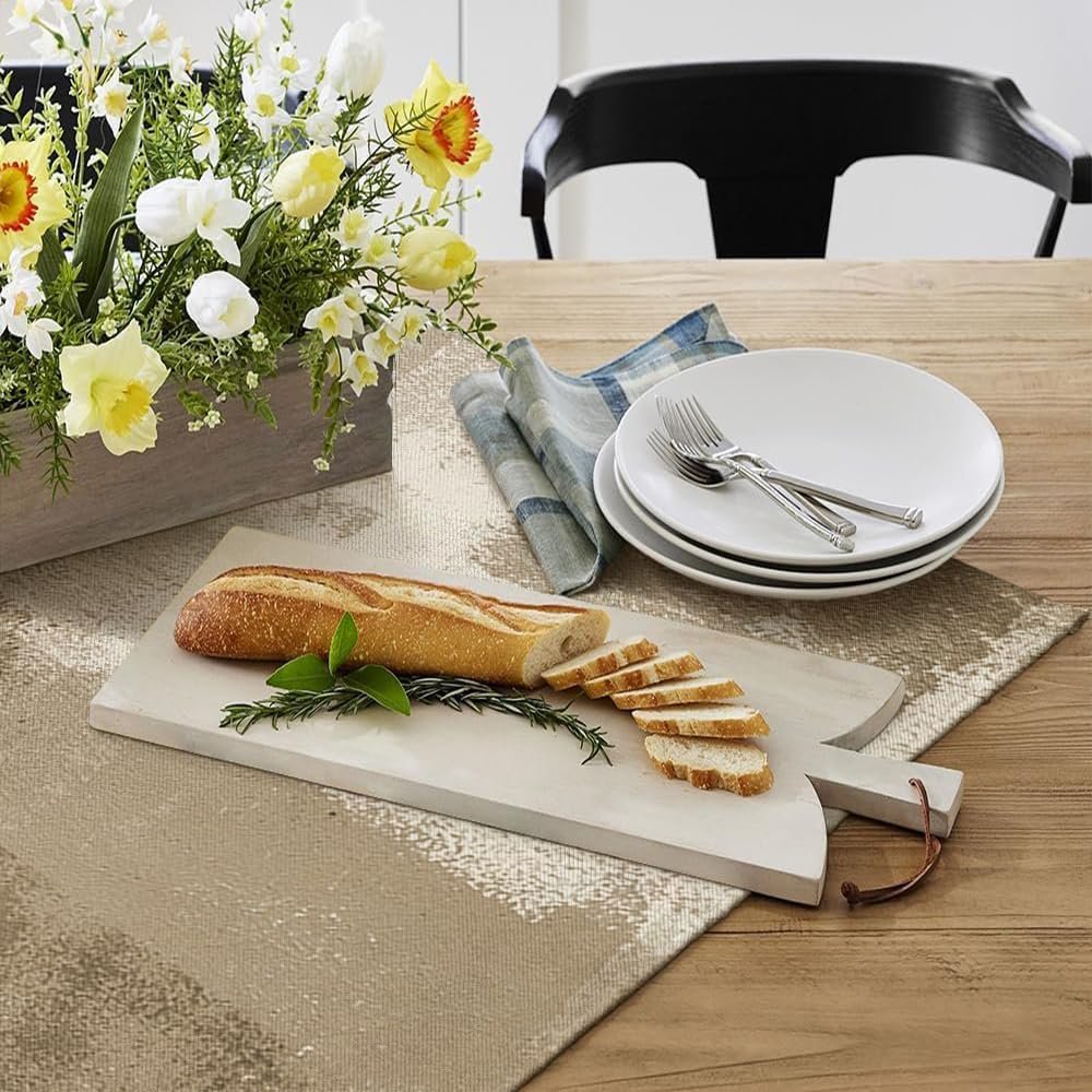 Скатертина Modern миється під льон Beige 85 x 85 см, фото №3
