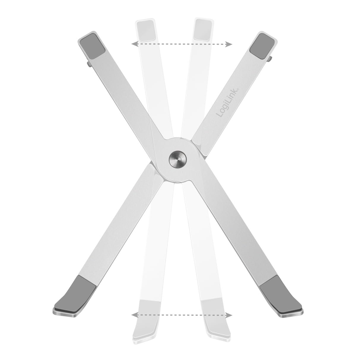 Підставка для ноутбука/планшета LogiLink AA0166 складна для 10-16" алюміній, фото №9 Підставка для ноутбука/планшета LogiLink AA0166 складна для 10-16" алюміній, фото №9