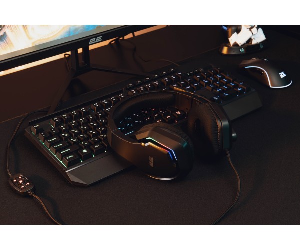 2E Gaming Гарнітура HG315 RGB USB 7.1 Black, фото №4
