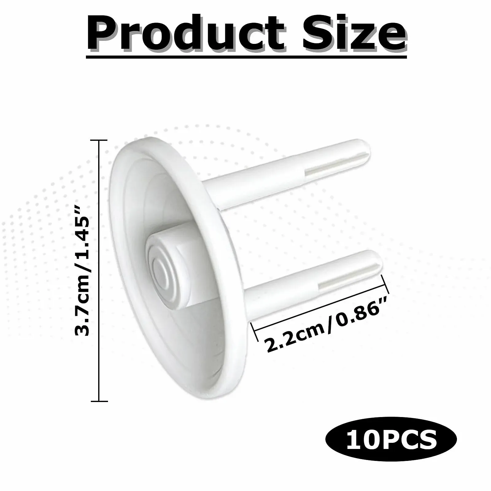 Заглушки для розеток Pack of 10 Белые, фото №2
