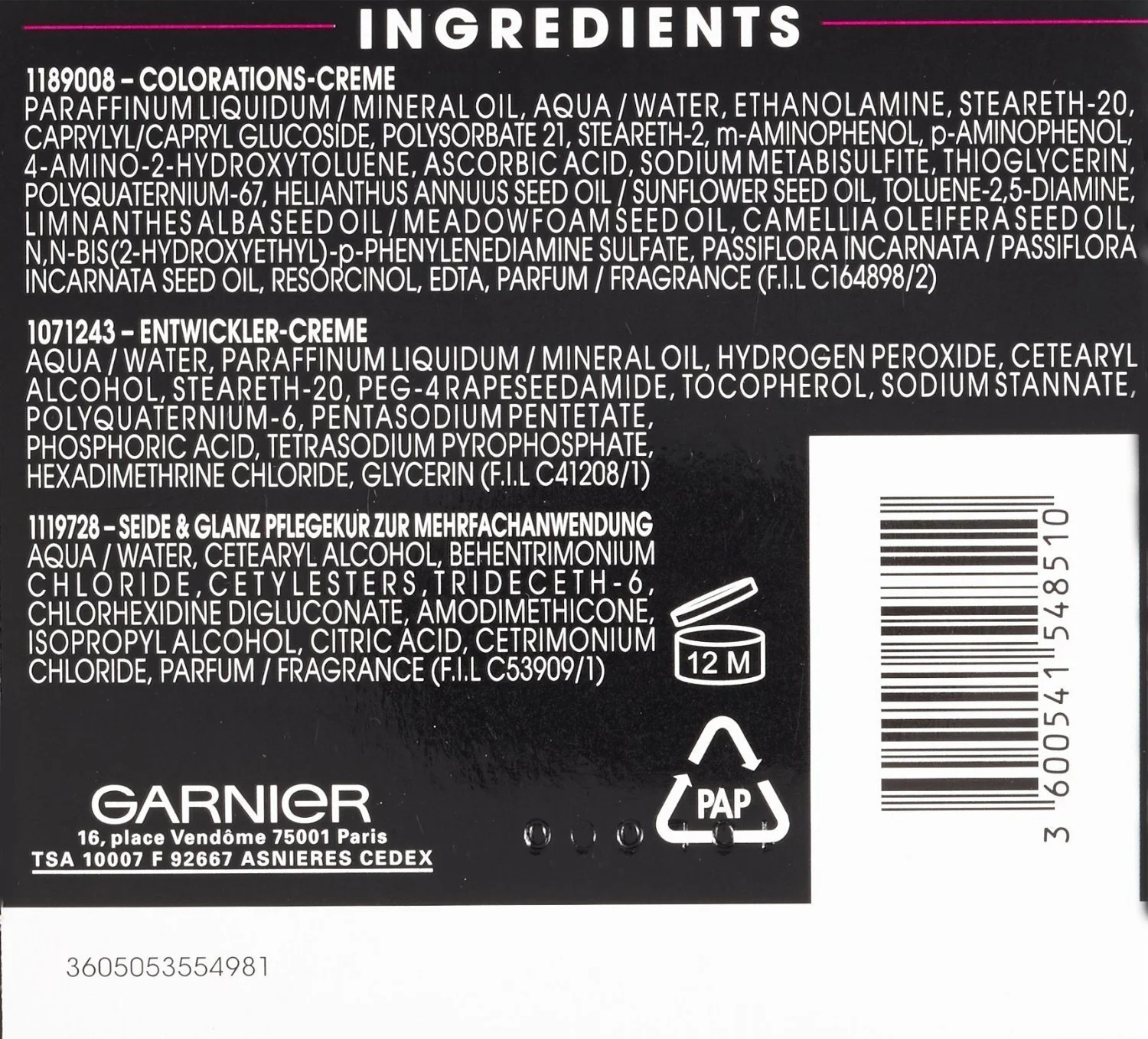 Фарба для волосся Garnier Olia 9.3 Дуже Світлий Золотистий Блондин, фото №5