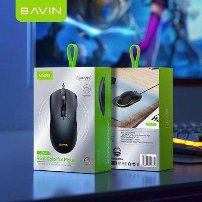 Мышка BAVIN G-K-995 RGB Optical USB DPI Black (G-K-995-BK), фото №11 Мышка BAVIN G-K-995 RGB Optical USB DPI Black (G-K-995-BK), фото №11
