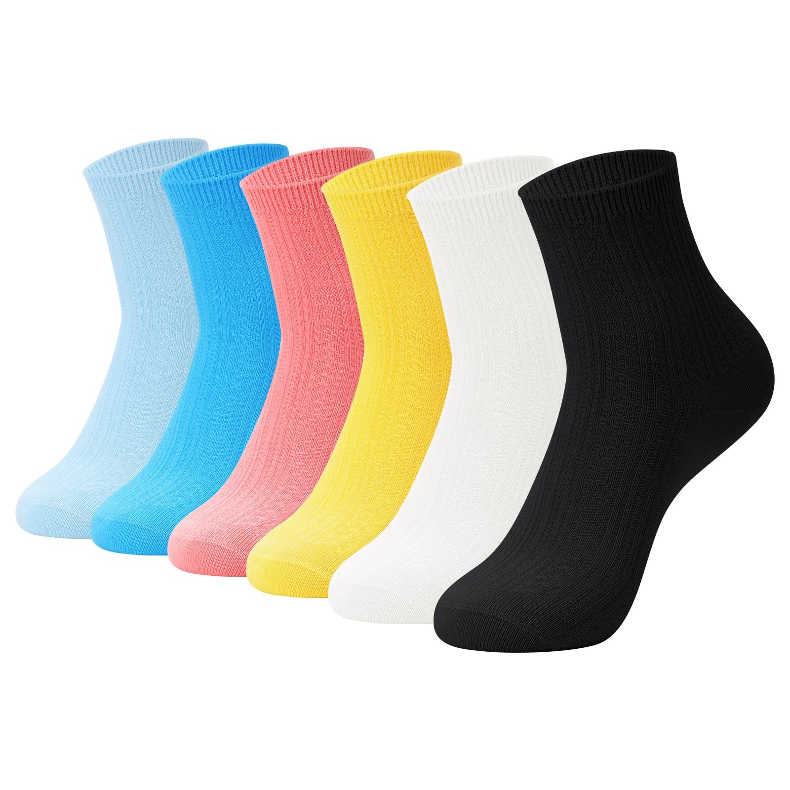 Носки Bamboo для женщин бесшовные дышащие анти-запах, 6 пар, фото №1