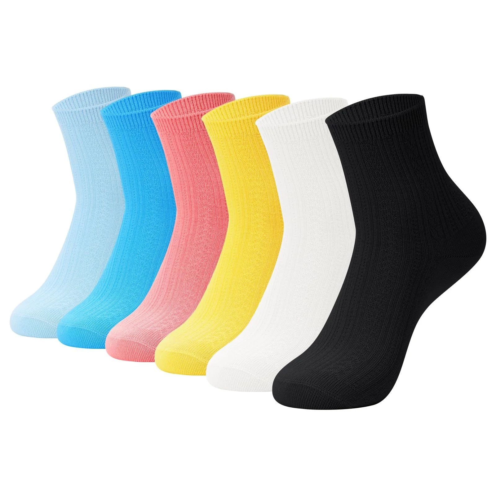 Носки Bamboo для женщин бесшовные дышащие анти-запах, 6 пар, фото №1