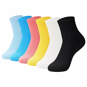 Носки Bamboo для женщин бесшовные дышащие анти-запах, 6 пар - Фото 1