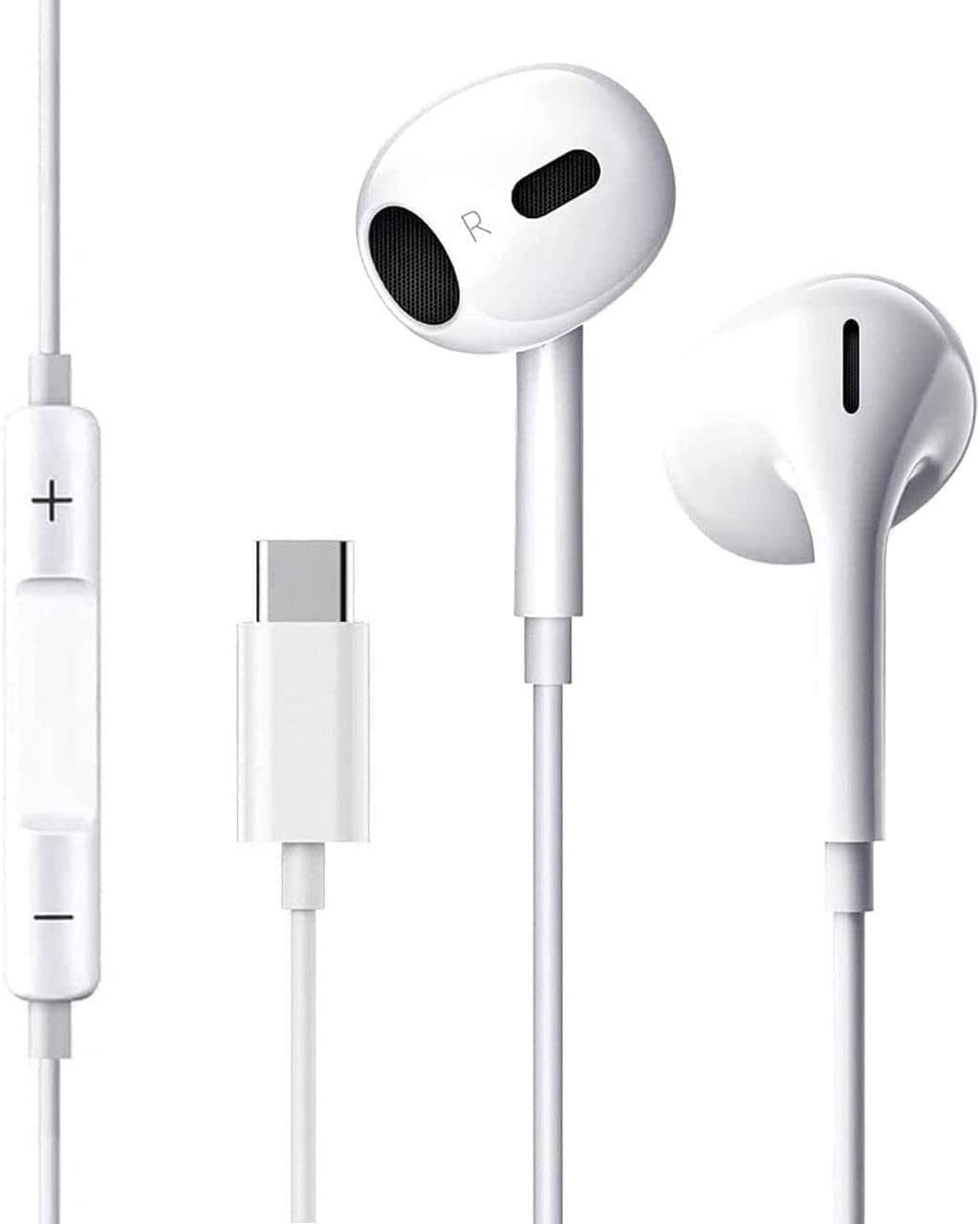 Наушники USB C Type C Внутриканальные для iPhone 15 Pro с микрофоном и управлением громкостью, фото №1
