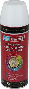 Фарба-спрей Mr Build Білий мат 400мл RAL 9010 Mr B 19_9010 - Фото 1