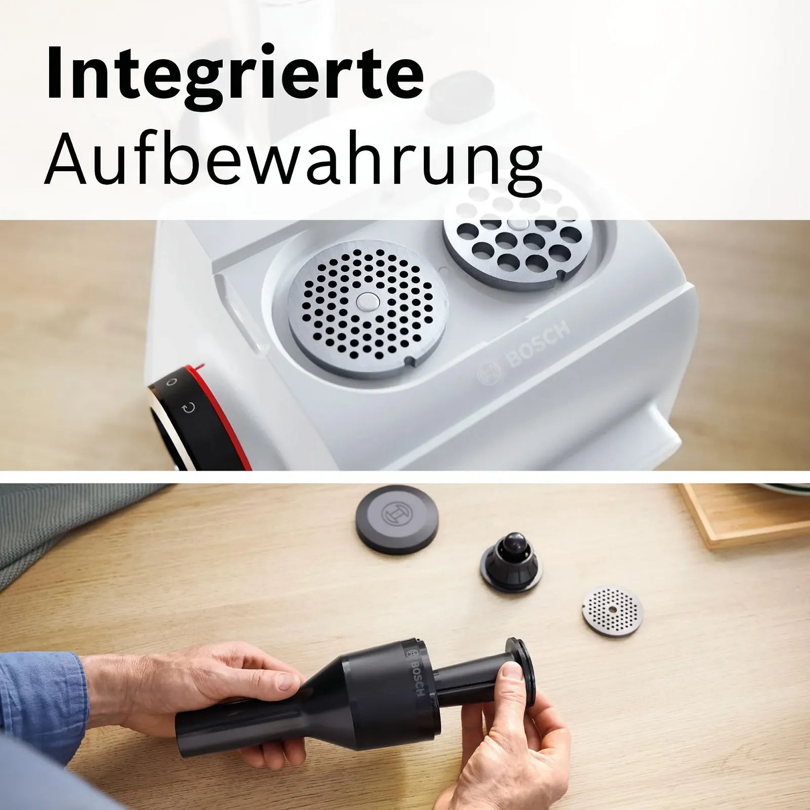 Электрическая мясорубка Bosch MultiPower Series 4 MFWS420W 1900 Вт 2 скорости White/Black, фото №10 Электрическая мясорубка Bosch MultiPower Series 4 MFWS420W 1900 Вт 2 скорости White/Black, фото №10