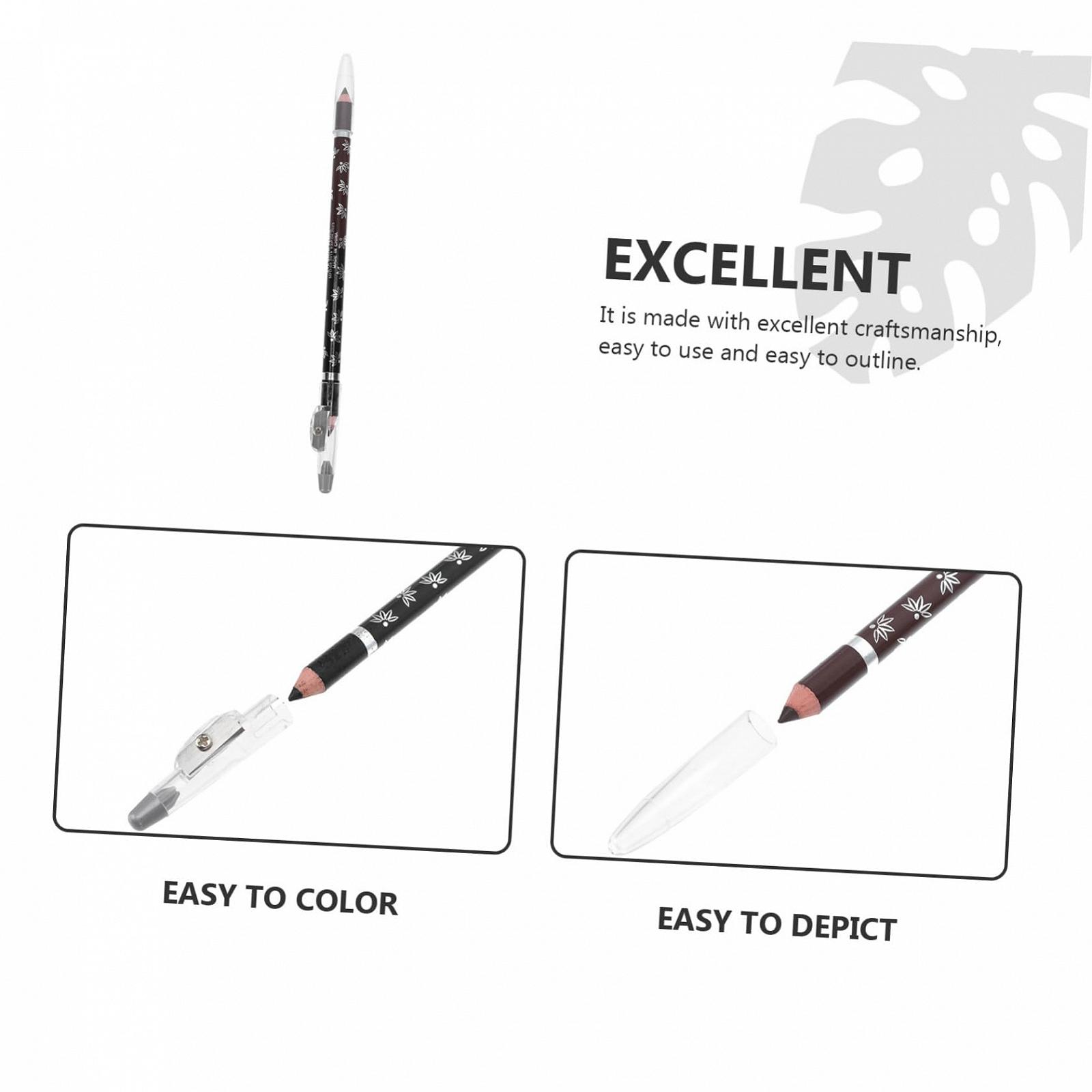 олівці MUSISALY 4 штуки з двома кінцями точилка для олівців Kajal олівці, фото №2